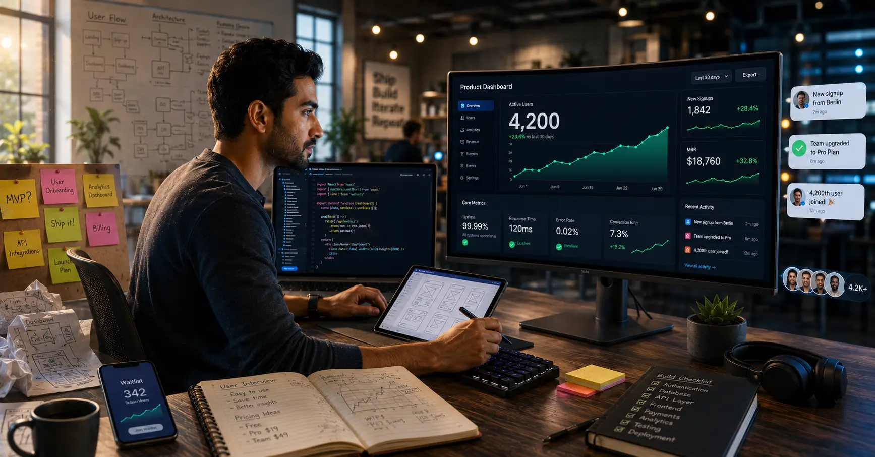 From Idea to 4,200 Users: What Actually Goes Into Building a SaaS Product